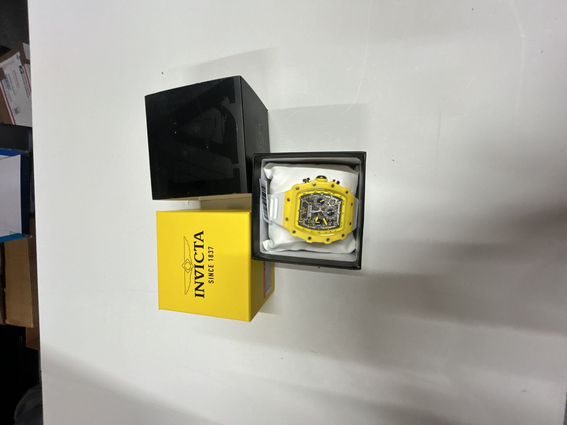 Invicta S1 Rally Chronograph Watch Yellow And White